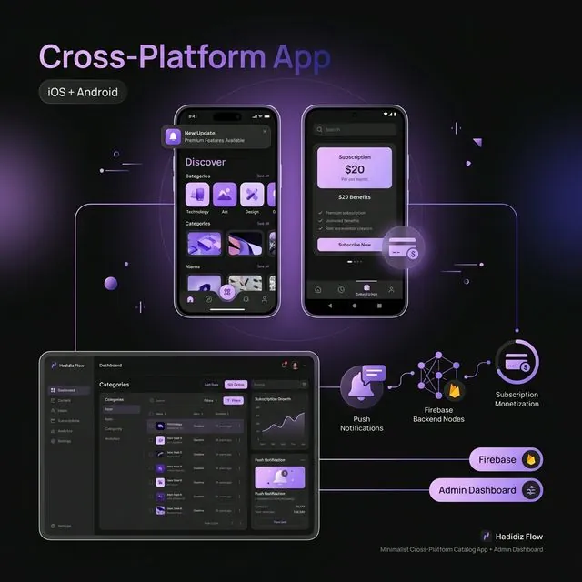 Launching a Minimalist iOS & Android App with Subscriptions, Push Notifications, and an Admin Dashboard